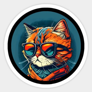 Colorful Cat Kitten Lover Sticker